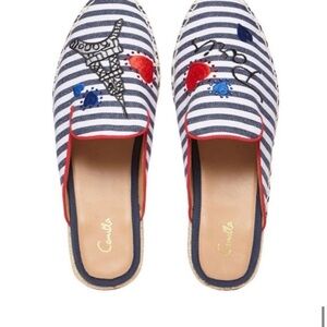 NEW Camilla Espadrille Paris Embroidery Mules